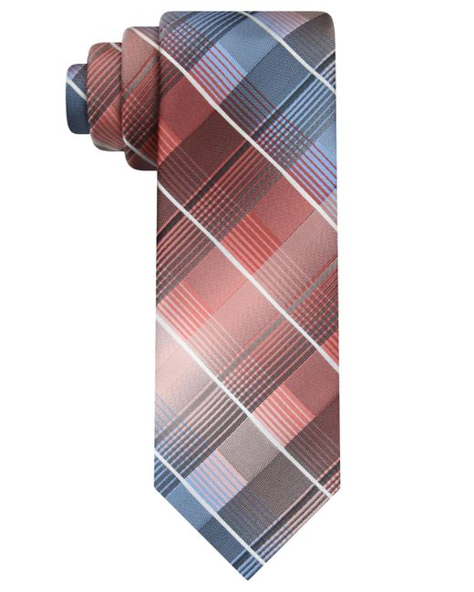 Van Heusen Purple Classic Shadow Gradient Plaid Tie for men