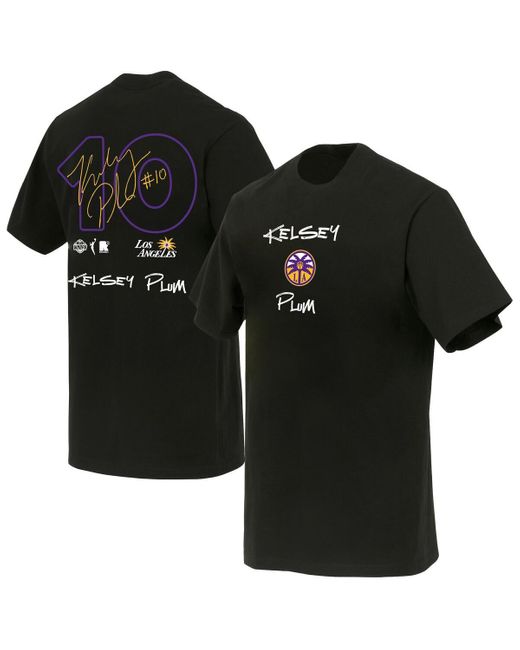 round21 Black And Kelsey Plum Los Angeles Sparks Boxy Signature Name Number T-shirt