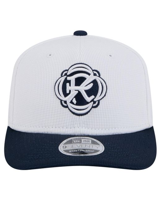 KTZ Blue White/navy New England Revolution 2025 Jersey Hook 9seventy Stretch-snap Hat for men