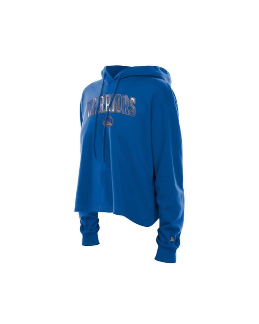 KTZ Blue Golden State Warriors Glam Game Open Back Hoodie
