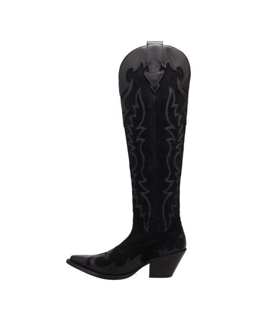 Dingo Black Drama Queen Suede Boot