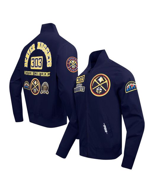 Pro Standard Blue Denver nuggets Area Code Full-zip Jacket for men