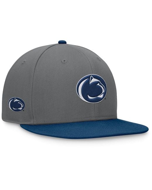 Top Of The World Blue Gray/navy Penn State Nittany Lions Rally Two-tone Fitted Hat for men