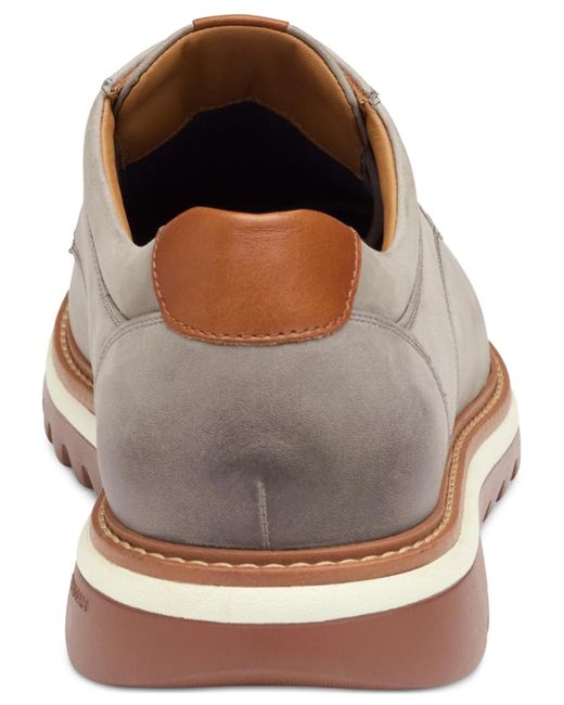 Johnston & Murphy White Braydon Plain Toe Hybrid Dress Oxford Shoes for men