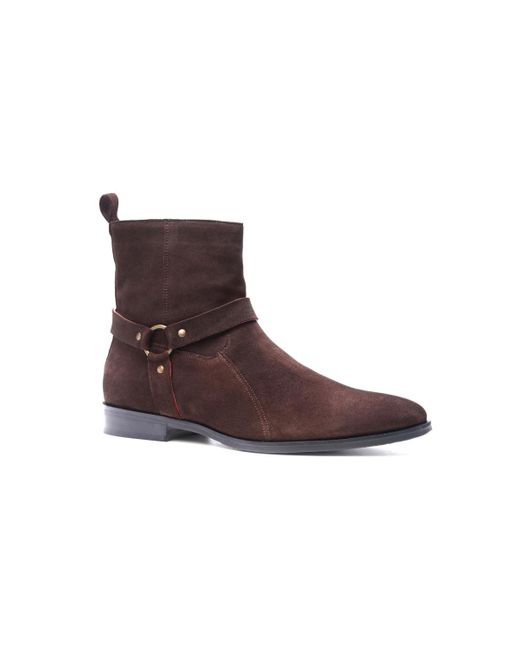 Carlos By Carlos Santana Brown Harley Harness Boots for men