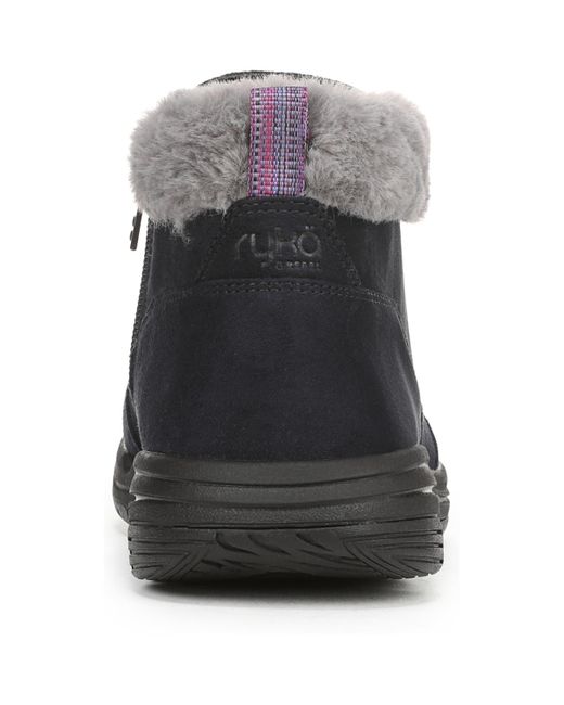 Ryka Black Amaze Water Repellent Cold Weather Ankle Booties