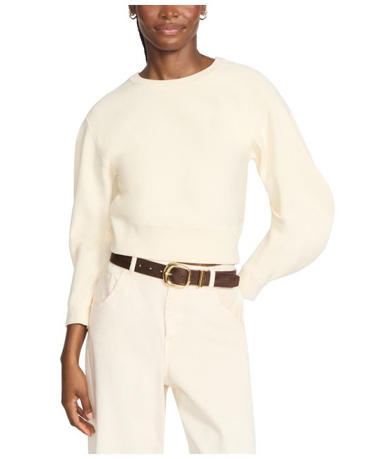 Steve Madden Brown 1.26" Center Bar Buckle Faux-leather Belt