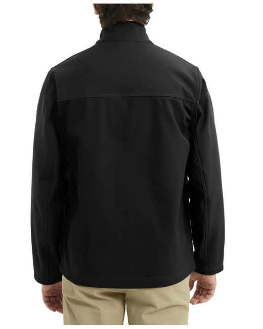 Hawke & Co. Black Mountain Stretch Soft Shell Collar Jacket for men