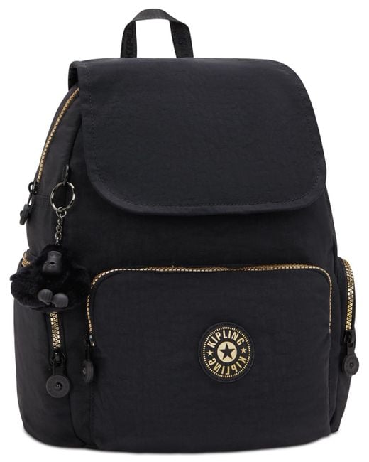 Kipling Black City Zip Small Backpack