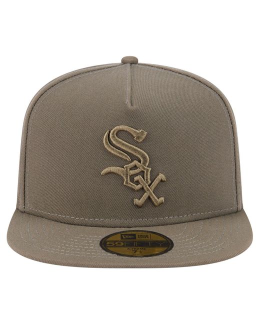 KTZ Gray Chicago White Sox Color Pack A-frame 59fifty Fitted Hat for men