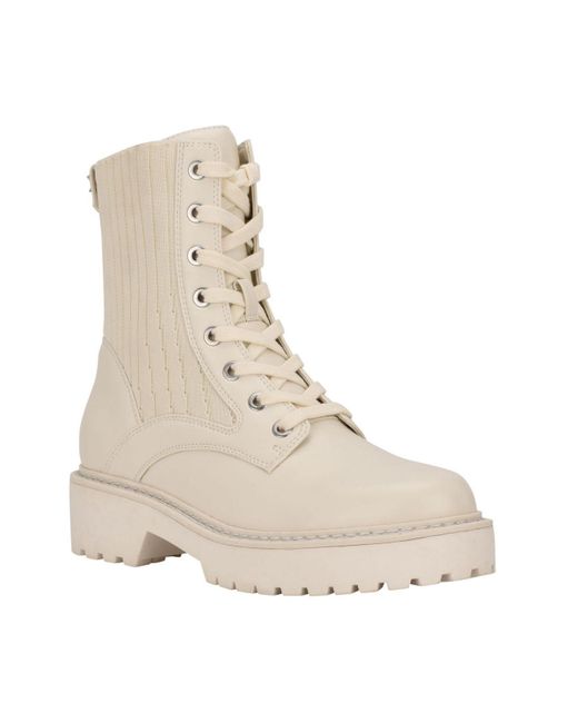 calvin klein lug mid lace up boot