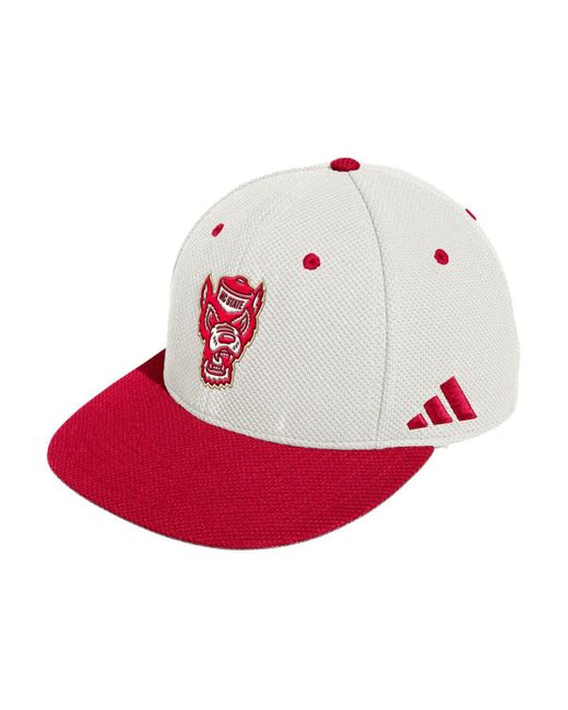Adidas Pink Nc State Wolfpack On-field Fitted Baseball Hat for men