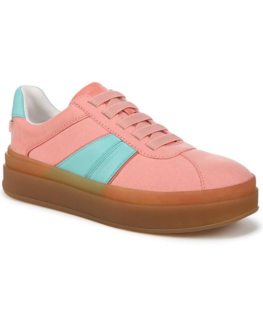 Franco Sarto Pink Vinto Lace Up Platform Sneakers