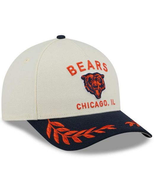 KTZ Gray Cream/navy Chicago Bears 2025 Nfl Draft 9forty A-frame M-crown Adjustable Hat for men