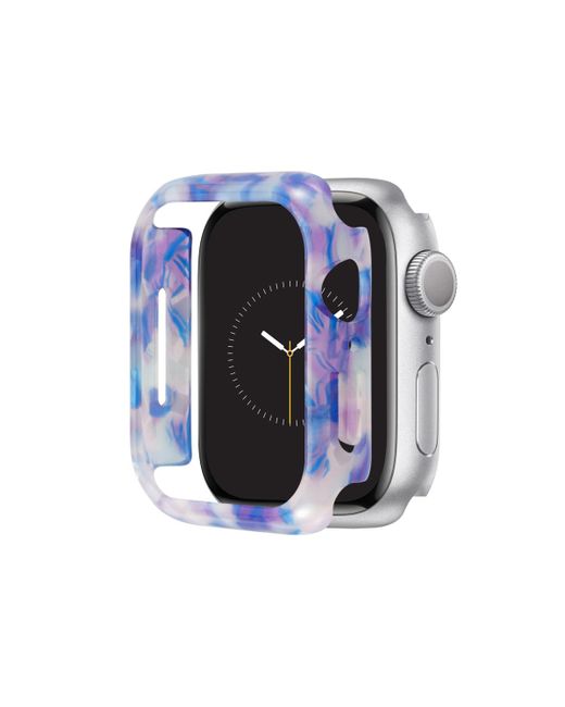 Anne Klein Black Blue Acetate Protective Case Designed For 45mm Apple Watch