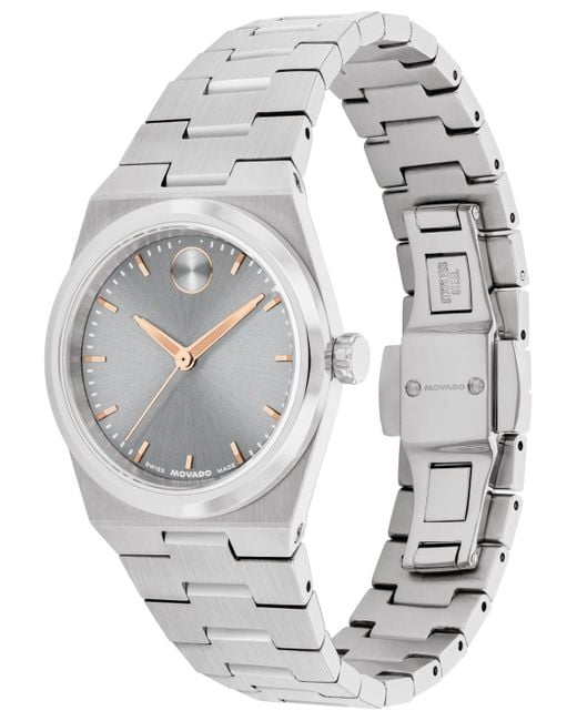Movado Gray Bold Quest Swiss Quartz Stainless-steel Watch