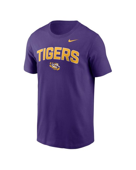Nike Purple Lsu Tigers Primetime Arch Stack T-shirt for men
