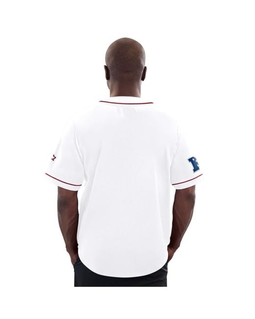 Starter White Arizona Cardinals Relay Full-button Baseball Jersey for men