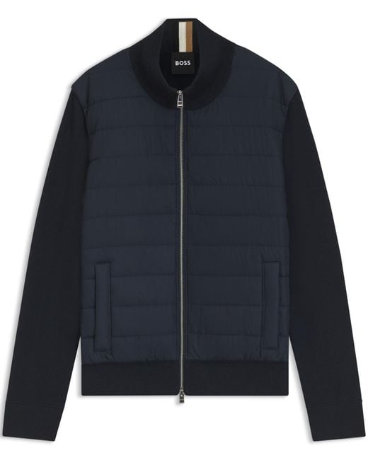 Boss Blue Boss By Virgin-wool Regular-fit Jacket for men