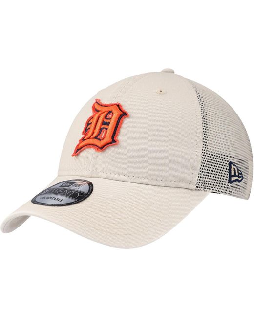 KTZ White Detroit Tigers Game Day 9twenty Adjustable Trucker Hat for men
