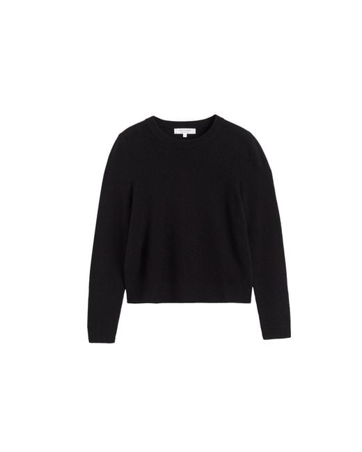 Chinti & Parker Black Chinti And Parker Cloud Cashmere Cropped Pullover