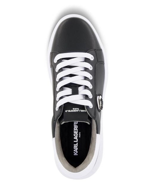 Karl Lagerfeld Black Karl Patch Sneakers for men
