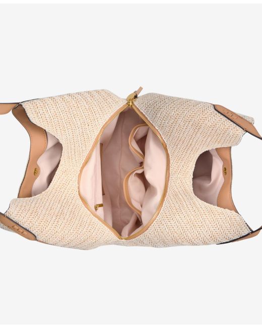 Style & Co. Natural Straw Medium 4-poster Tote