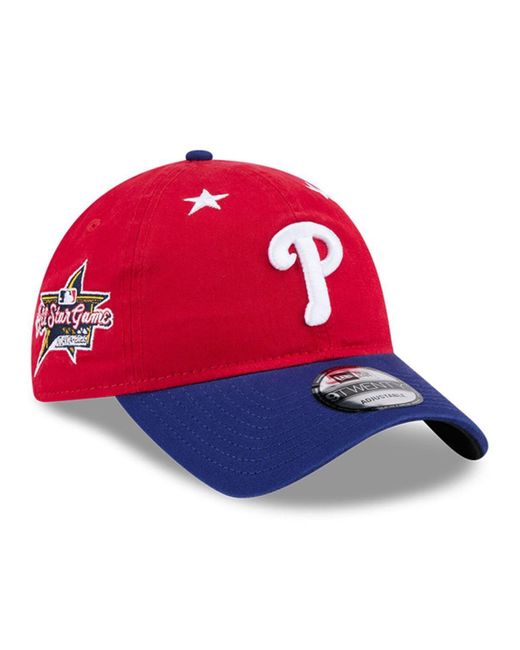 KTZ Red/royal Philadelphia Phillies 2025 Mlb All-star Game 9twenty Adjustable Hat for men