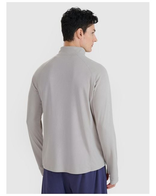 4F Gray Quick-drying Running Longsleeve for men