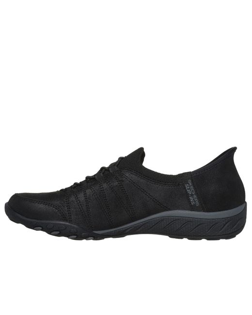 Skechers Black Slip-ins Breathe Easy Slip-on Walking Sneakers From Finish Line