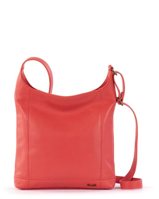 The Sak Red De Young Small Leather Crossbody