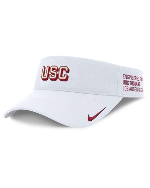 Nike White Florida State Seminoles 2025 On-field Gameday Performance Ace Adjustable Visor Hat for men