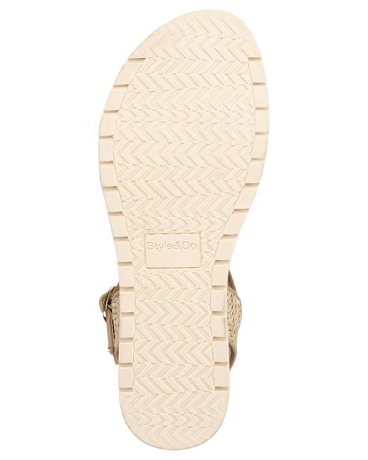 Style & Co. Metallic Mayaa Flat Sandals