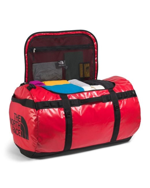 The North Face Red Base Camp Duffel Bag for men