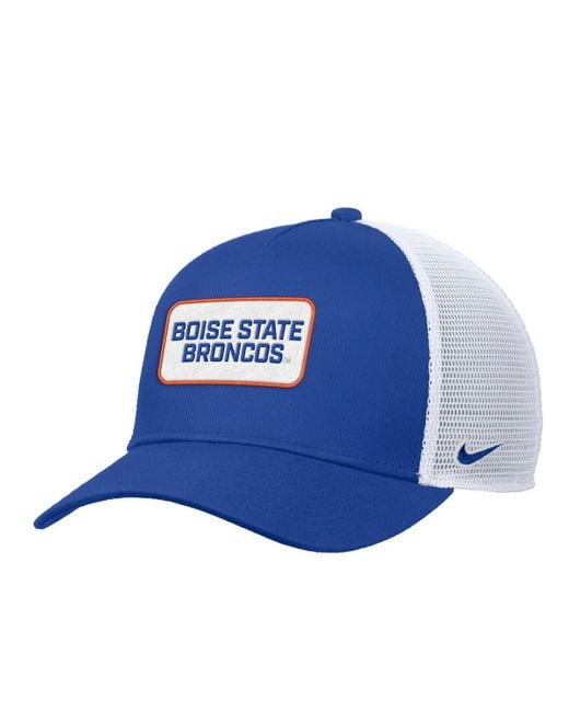 Nike Blue Boise State Broncos 2025 On-field Rise Trucker Performance Adjustable Hat for men