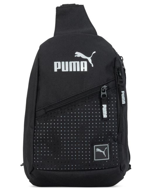 PUMA Black Evercat Sidewall Sling Strap Pack Bag for men