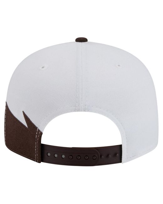 KTZ Brown/white San Diego Padres jagged 9fifty Snapback Hat for men