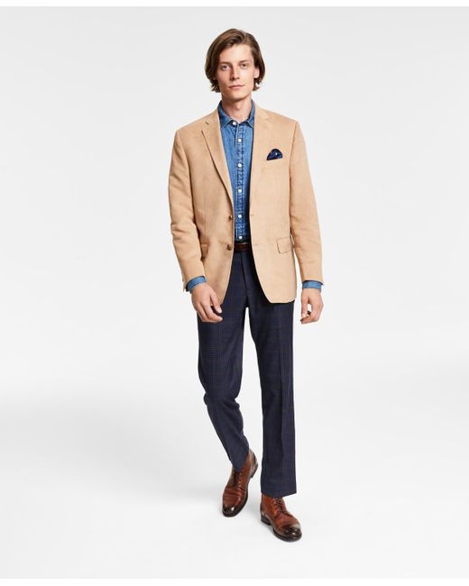 Lauren by Ralph Lauren Classic fit Faux suede Sport Coat in White