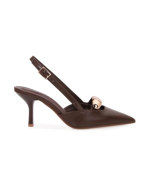 BERNESS Brown Eltha Slingback Heels