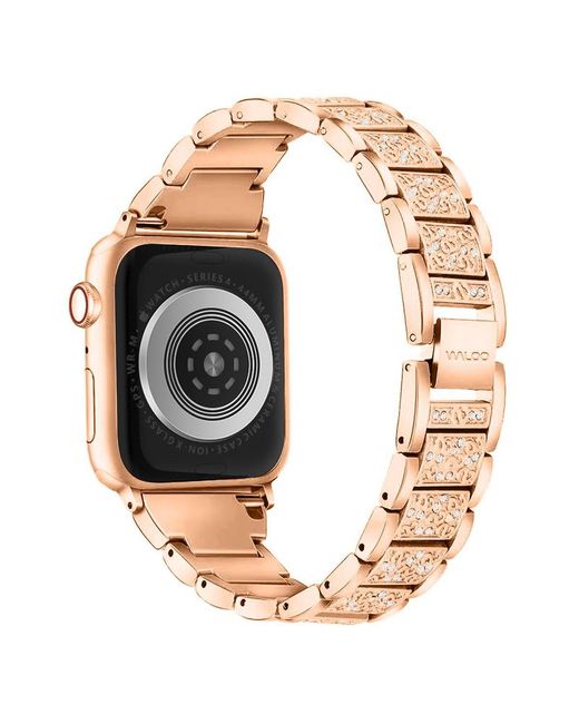 Waloo Black Rhinestone Pattern Replacement Band For Apple Watch