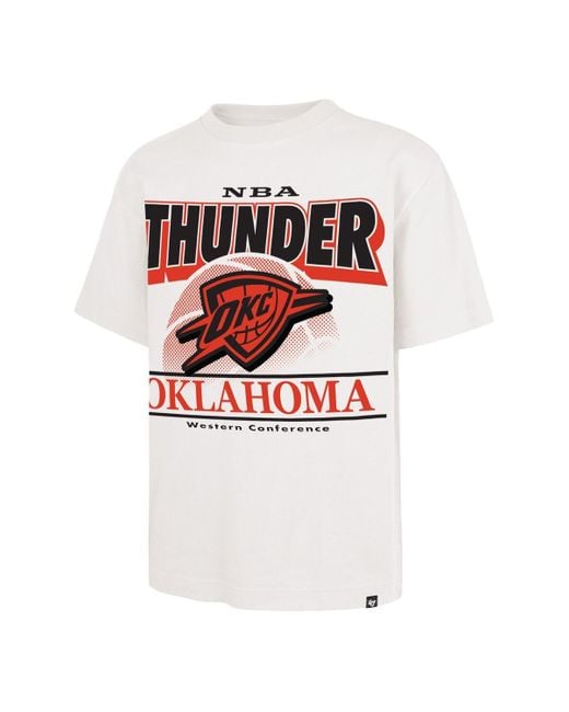 '47 White Oklahoma City Thunder City Edition Shifty Foundation T-shirt for men