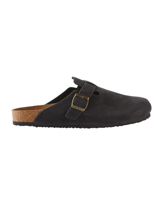 Cotton On Black Closed Toe Buckle Slide for men