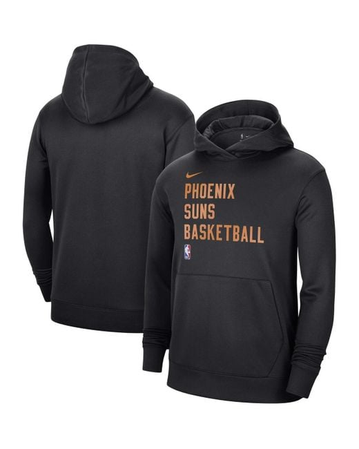 Nike Black And Phoenix Suns 2023/24 Performance Spotlight On-court Practice Pullover Hoodie