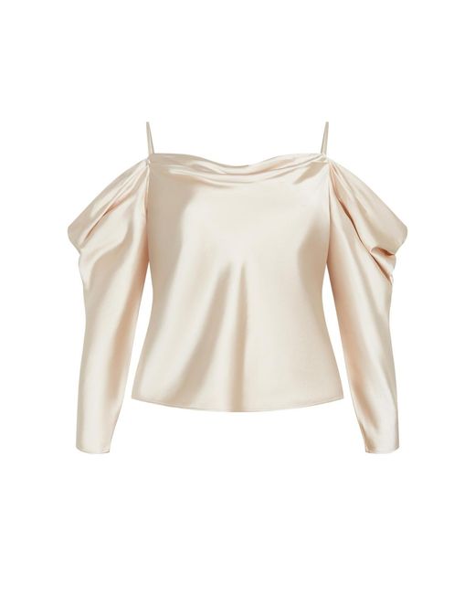 City Chic Blue Plus Size Keyla Top