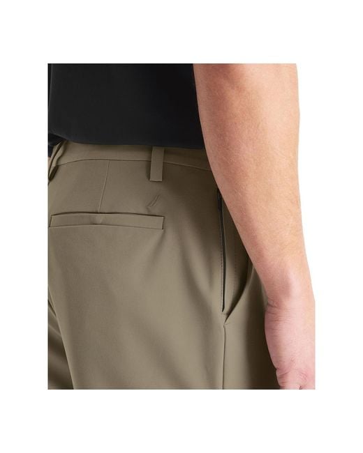 Nautica Natural Signature Slim-fit Flat-front Performance Pants for men
