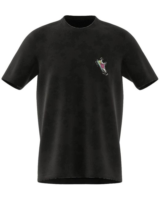 Adidas Black Left Shoe Camo T-shirt for men