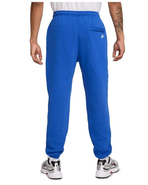 Nike Blue Club Drawstring Fleece jogger Pants for men