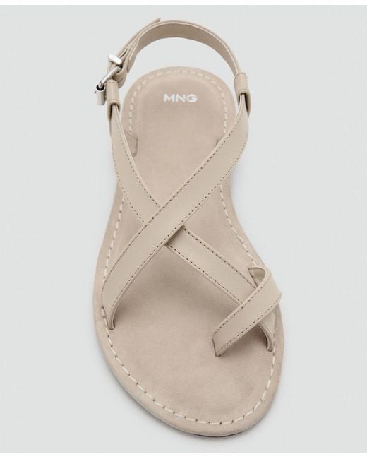 Mango White Straps Leather Als