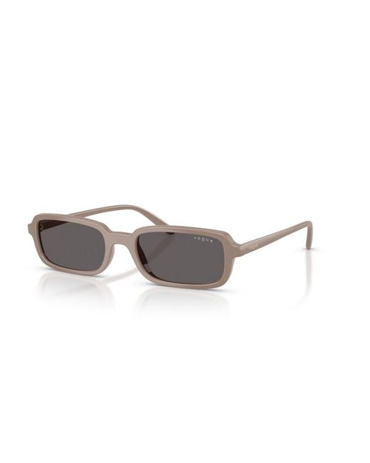 Vogue Eyewear White Rectangle Sunglasses