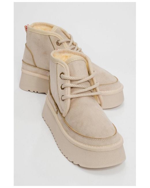 Prologue Shoes Natural Ovela Chunky Boot ()